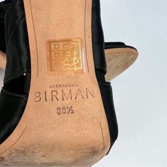 ALEXANDRE BIRMAN Sandals womens size 8.5 black Tie Silk Gladiator Sandals - Picture 12 of 13